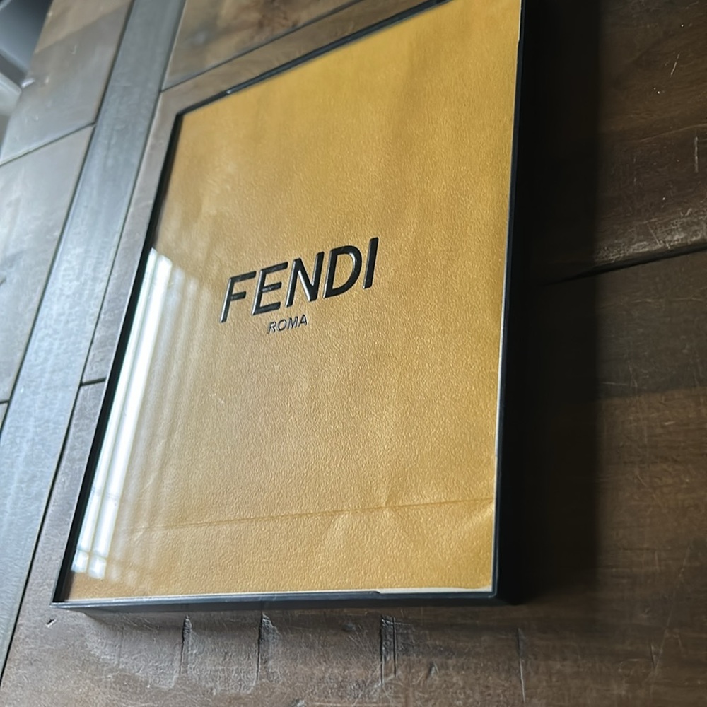 Framed authentic Fendi shopping bag